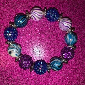 Purple and blue bracelet